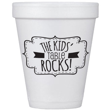 Kids' Table Rocks Cups and Lids