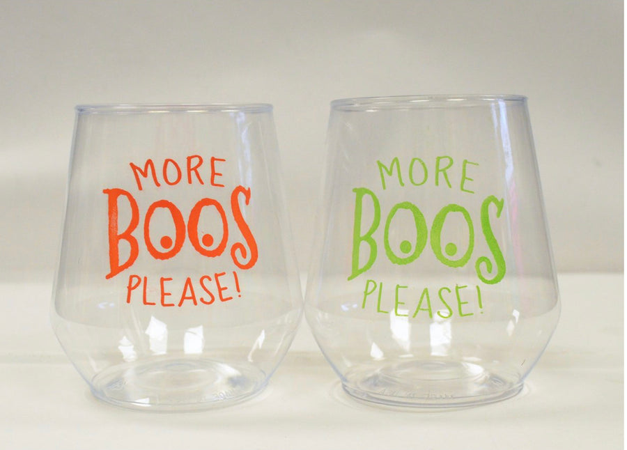 More Boos Please Wine Glasses