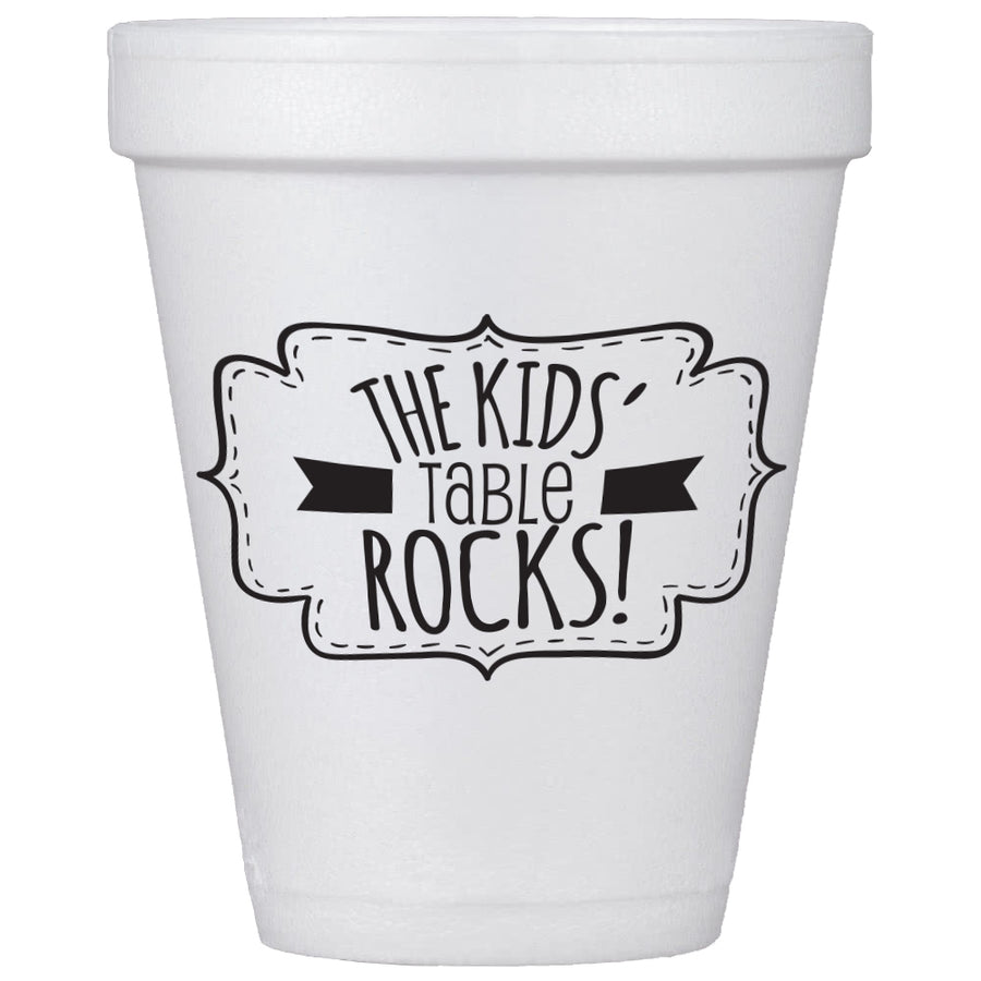 Kids' Table Rocks Cups and Lids