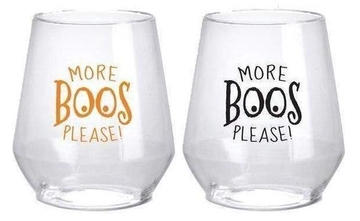 More Boos Please Wine Glasses