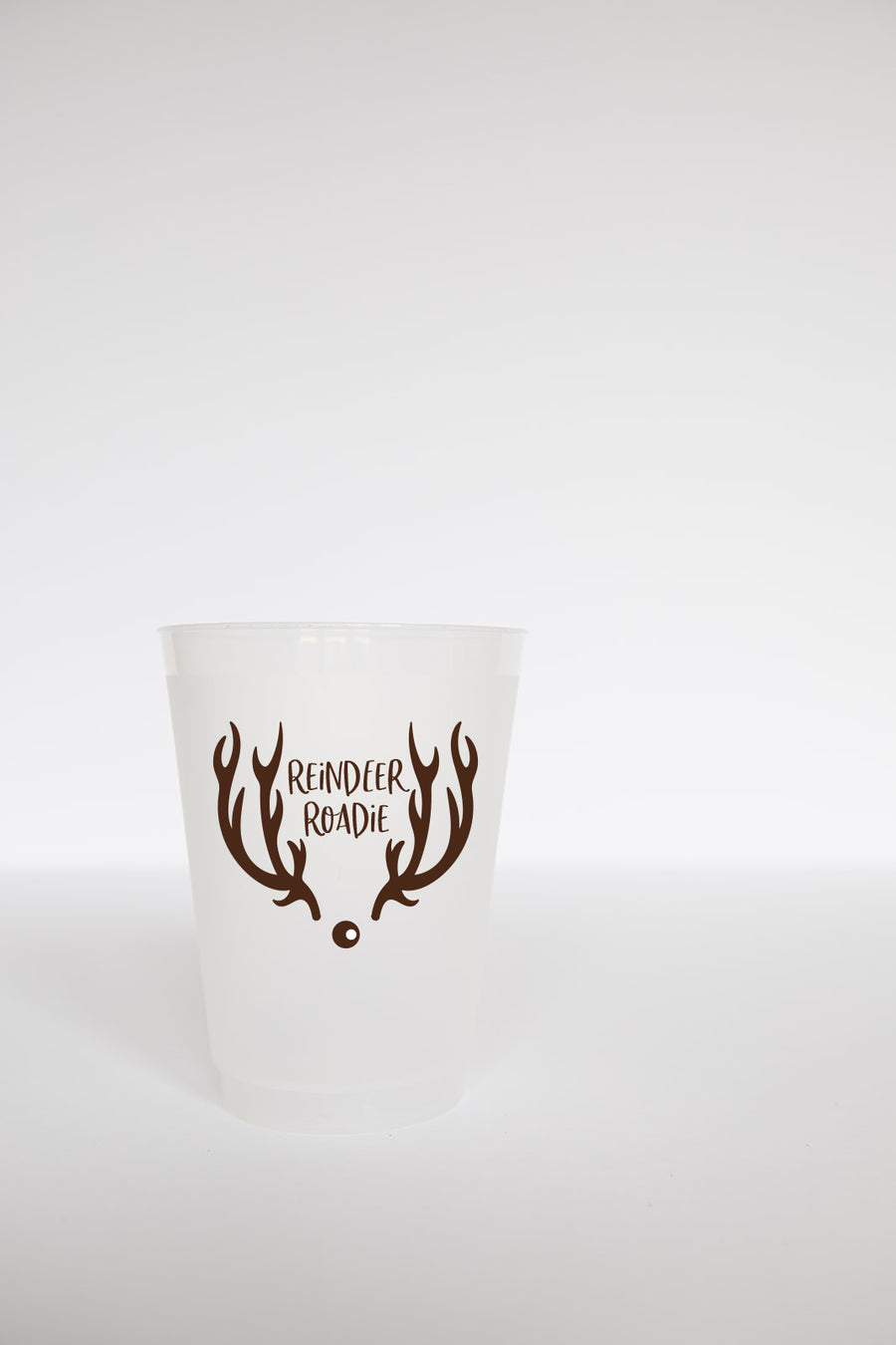 Reindeer Roadie Frosted Plastic Cups