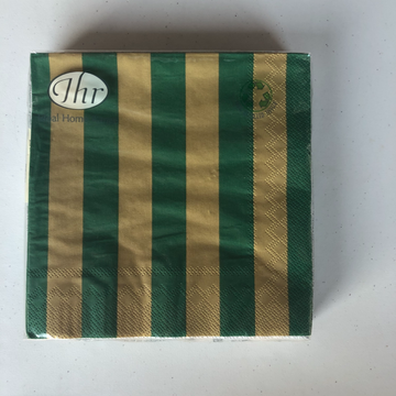 Green & Gold Luncheon Napkins